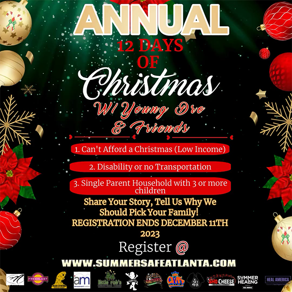 Christmas with Dro and Friends 23 - Flyer