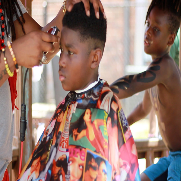 Midnight Basketball - Guys Holding Up Heal America T-shirts